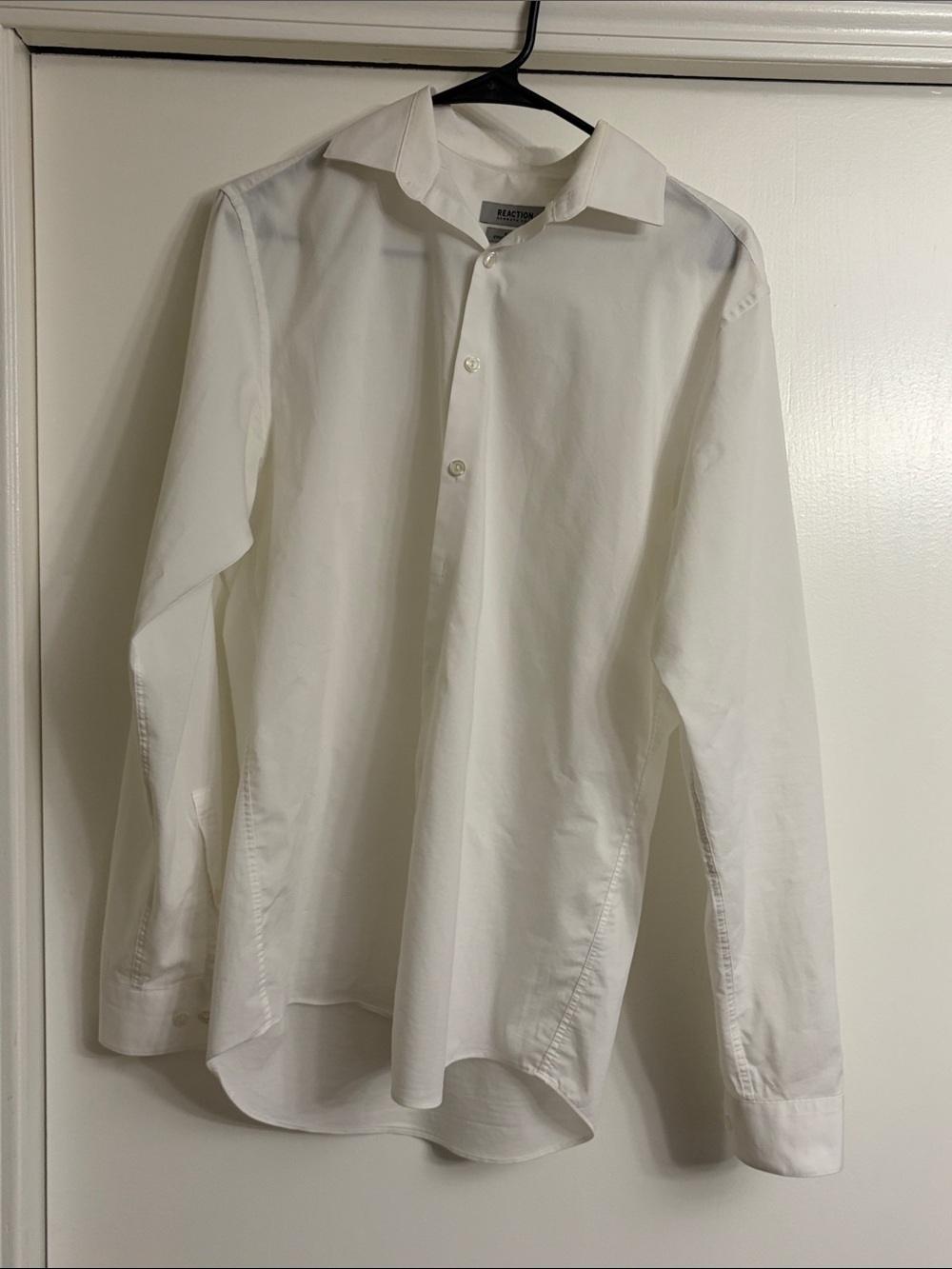 Kenneth Cole Reaction Men's White Button-Down Dress Shirt